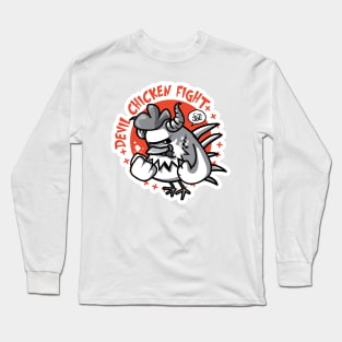 Devil Chicken Fight Long Sleeve T-Shirt